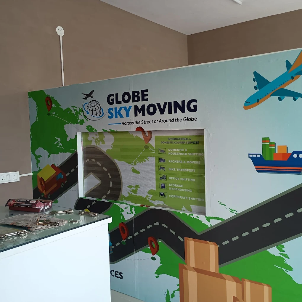 Moving truck on relocation day